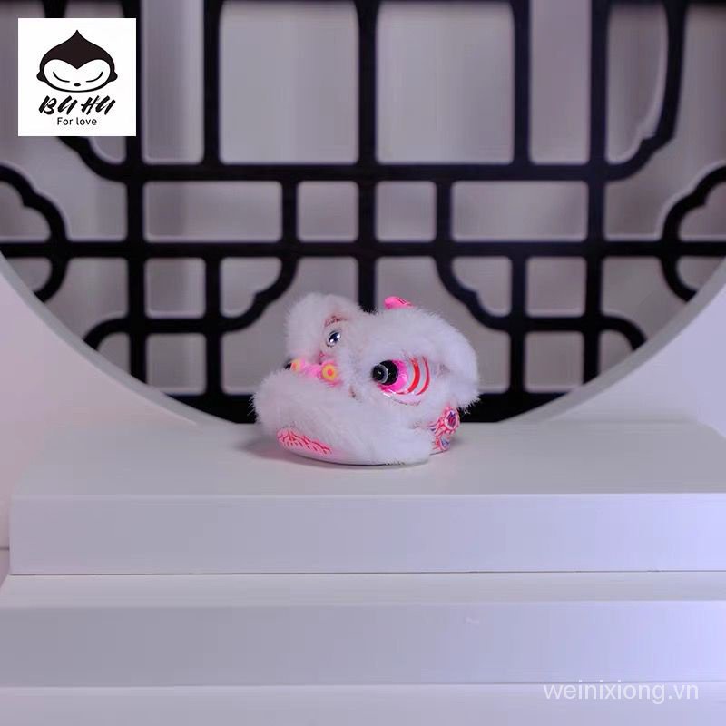 Mặt Dây Chuyền Hình Đầu Sư Tử Nhảy Múa Trang Trí Xe Hơi