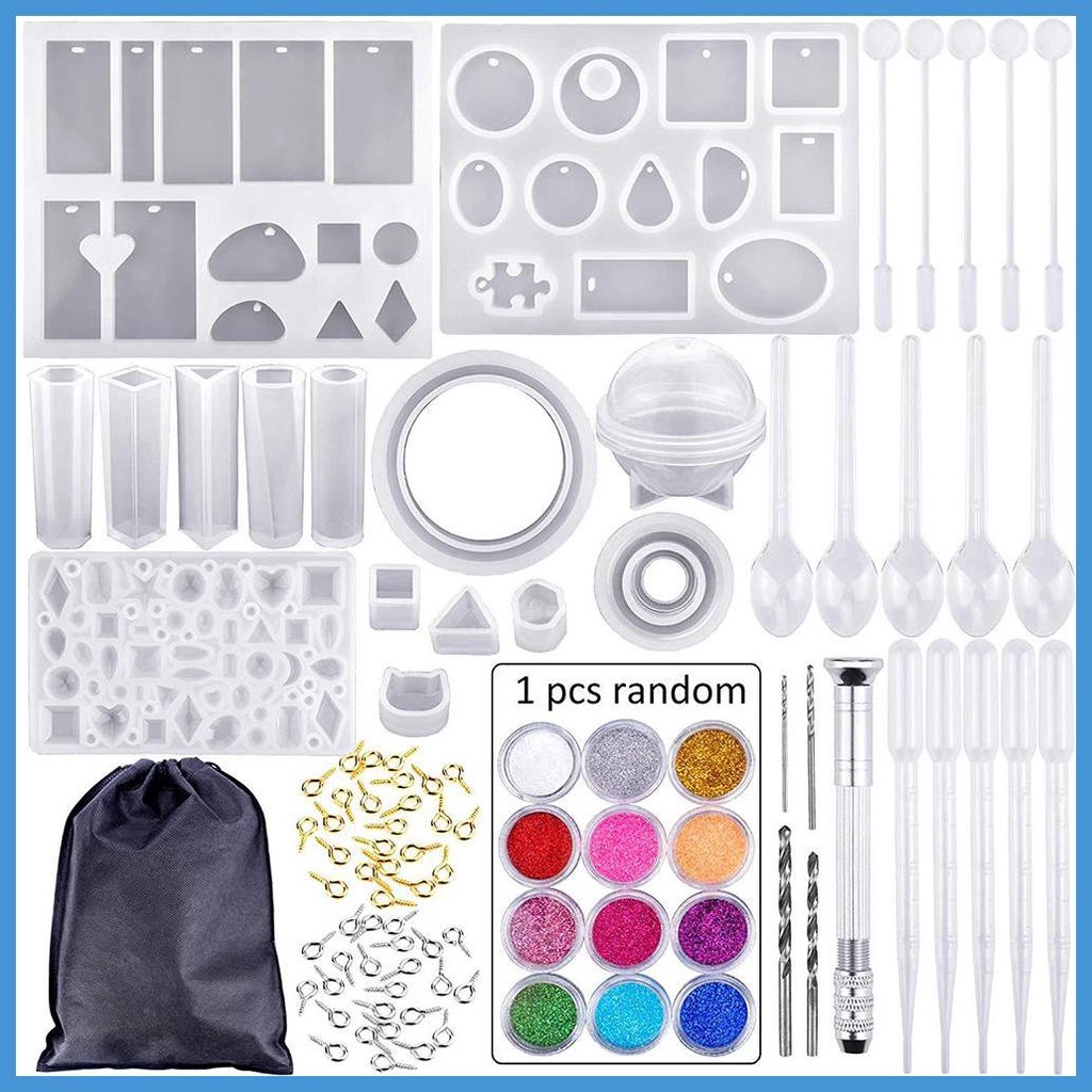 Bộ 83 Khuôn Silicone Làm Trang Sức Thủ Công DIY