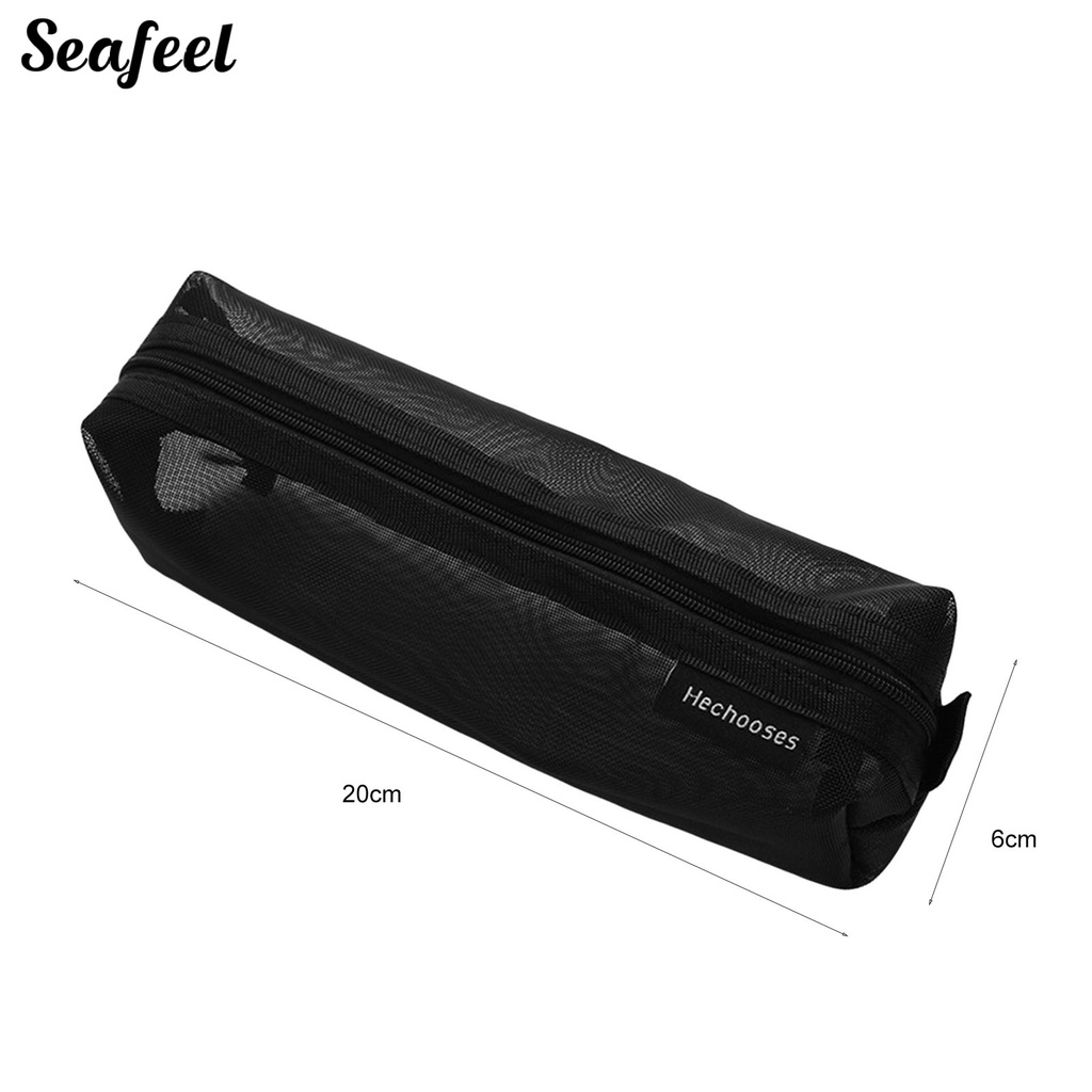 Túi Đựng Bút Dạng Lưới Có Khóa Kéo Siêu Bền Tiện Dụng Cho Văn Phòng