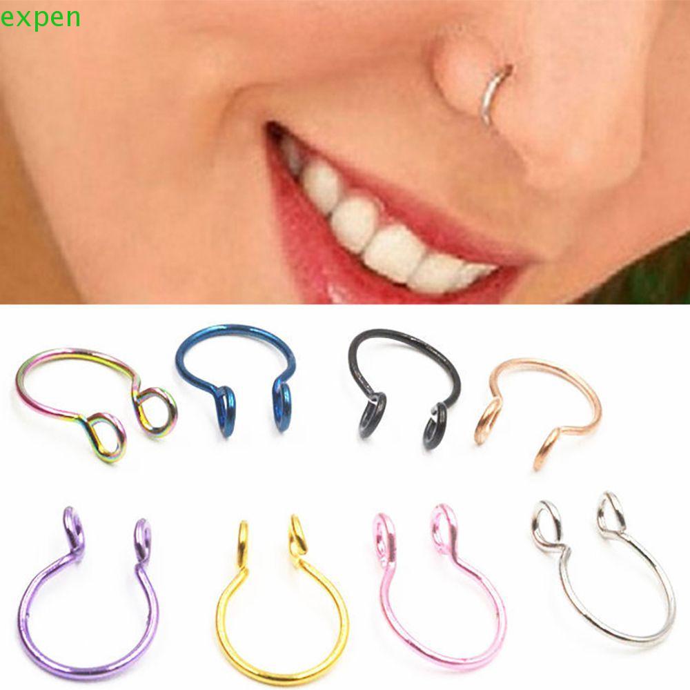 Khuyên Mũi Bằng Thép Không Gỉ Hình Chữ U Cá Tính