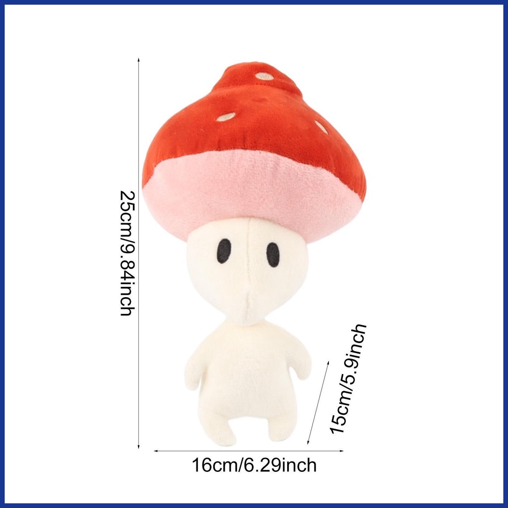 Gối Nhồi Bông Hình Nấm Hoạt Hình 25cm Đáng Yêu Cho Bé