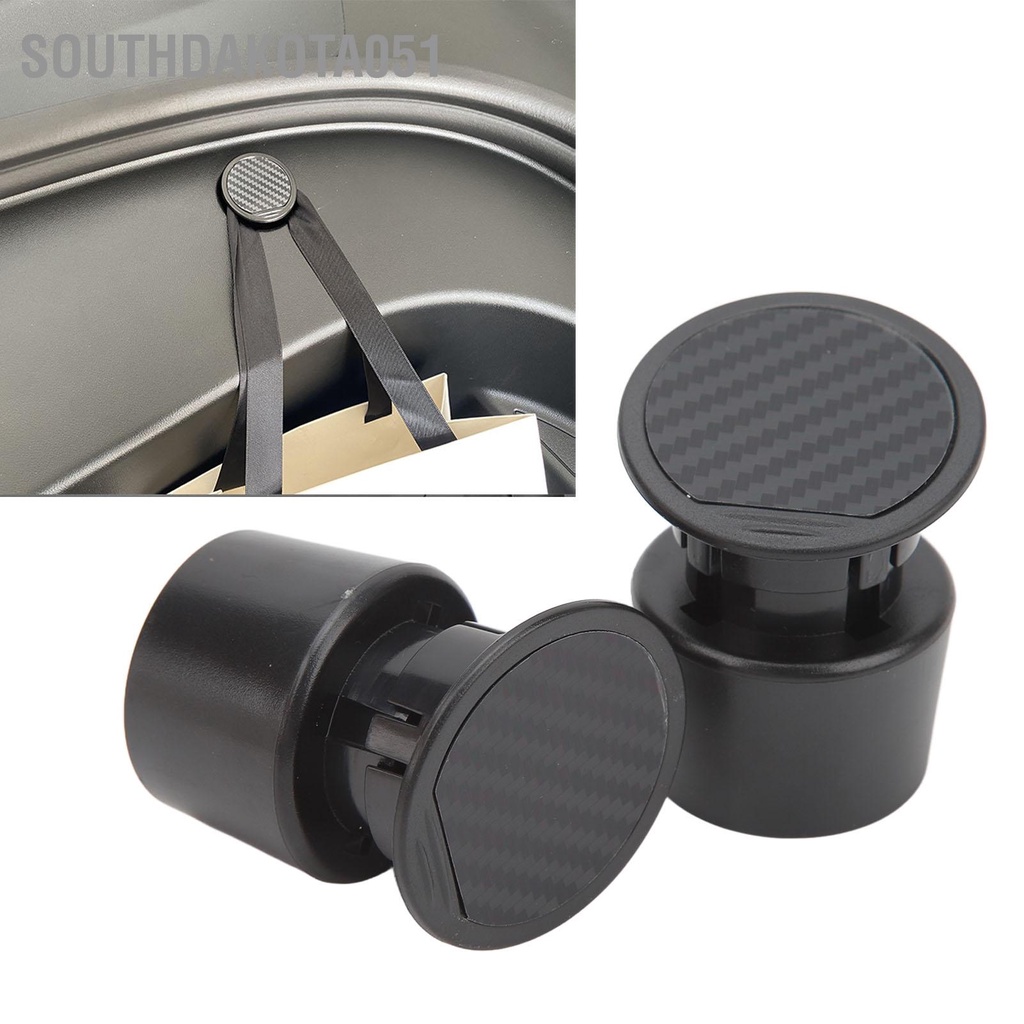 Southdakota051 2 Chiếc Trước Hộp Dự Phòng Thân Cây Móc Sợi Carbon Hạt Thay Thế Cho Mẫu Tesla Model 3 2021 Đến 2023