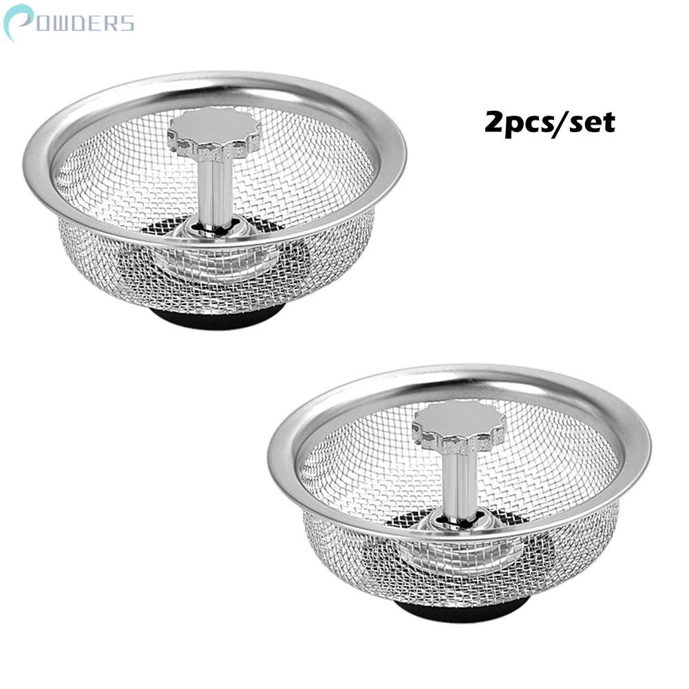 Bộ 2 Miếng Lọc Rác Cho Bồn Rửa Chén Bằng Thép Không Gỉ