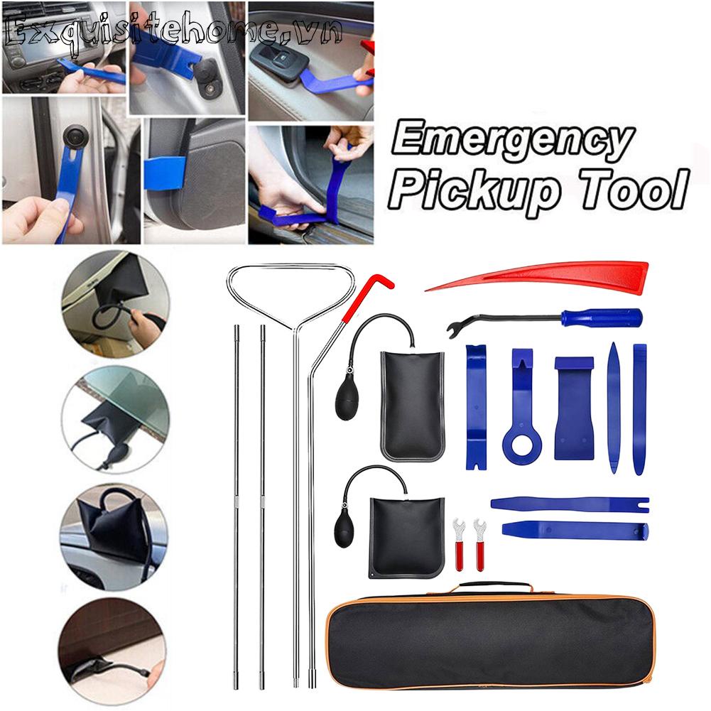 Bộ Dụng Cụ Mở Cửa Xe Hơi / Xe Tải Chuyên Nghiệp Kèm Túi Đựng