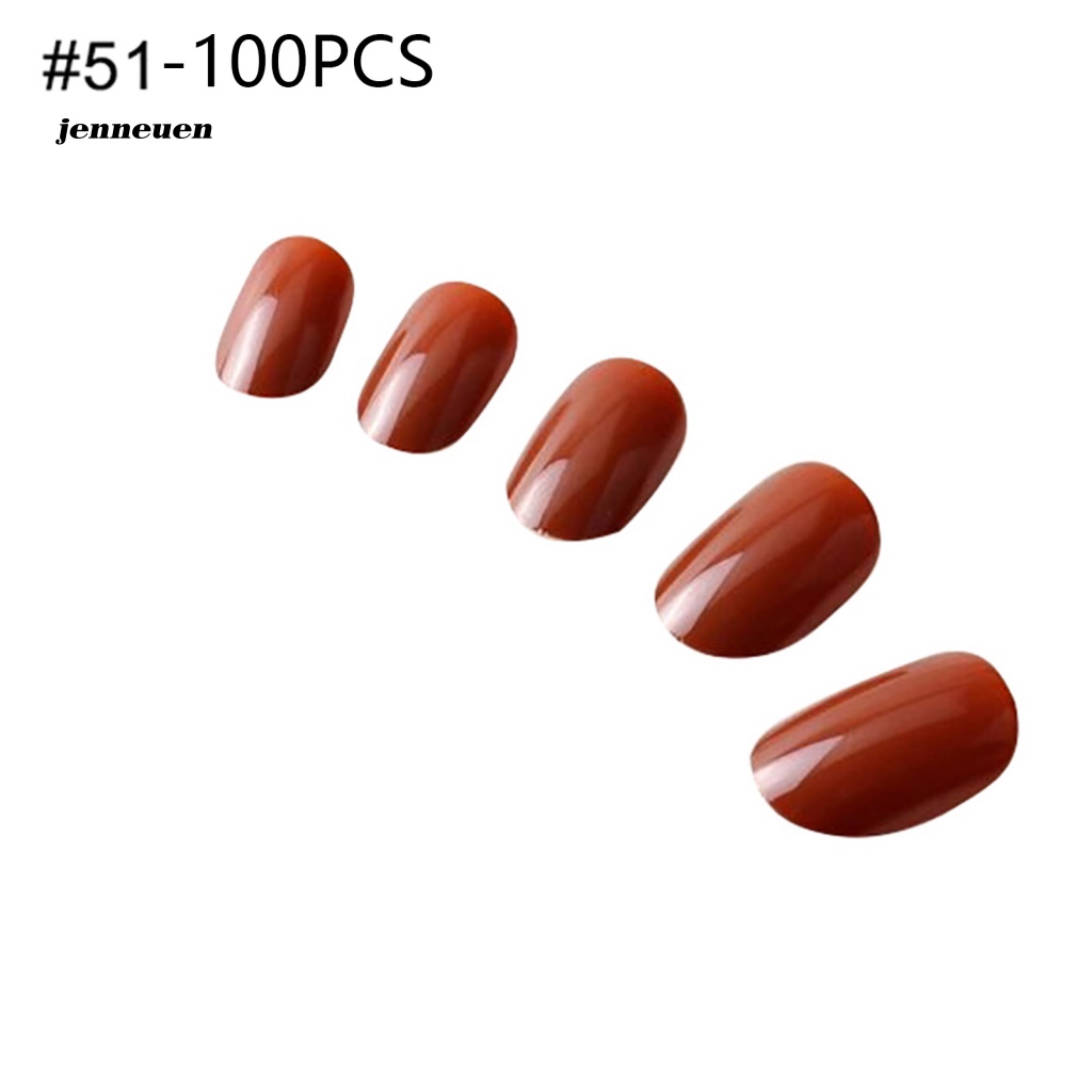 Bộ 100 Móng Tay Giả Bằng Nhựa Che Phủ Toàn Diện DIY