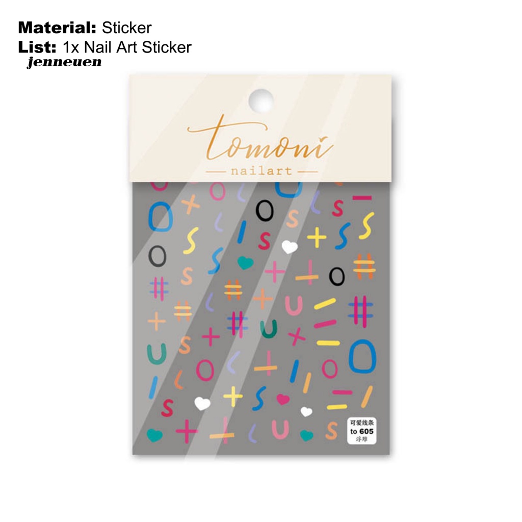 Miếng Dán Trang Trí Móng Tay Họa Tiết Dập Nổi Dễ Thương Dành Cho Nữ