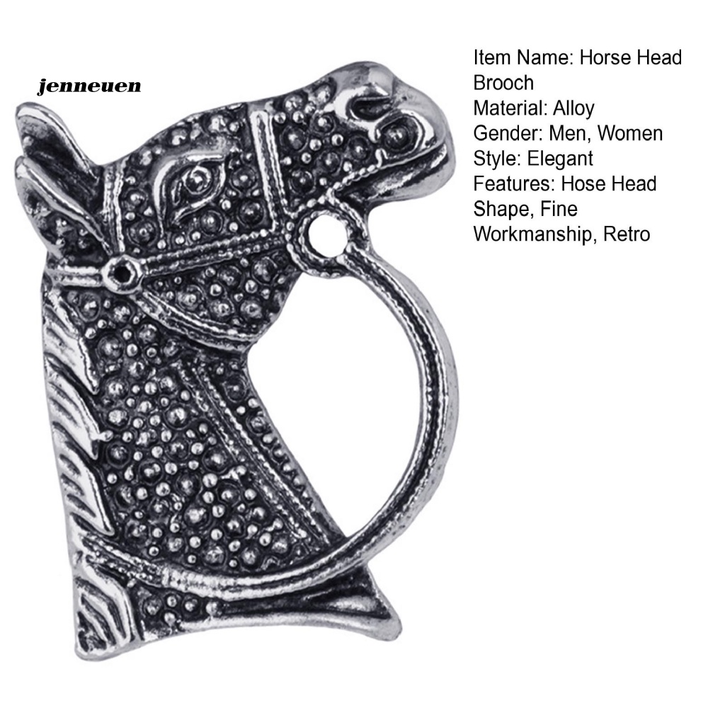 Trâm Cài Áo Hình Đầu Ngựa Thời Trang Cho Người Lớn