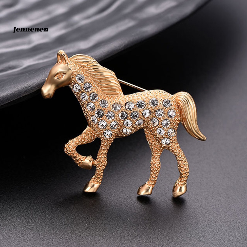 Ghim Cài Áo Hình Ngựa Đính Đá Thời Trang Cho Nam Và Nữ