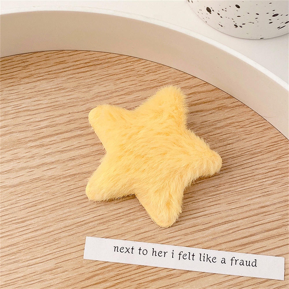 Kẹp Tóc Ngôi Sao Phối Lông Xù Đáng Yêu Cho Bé Gái