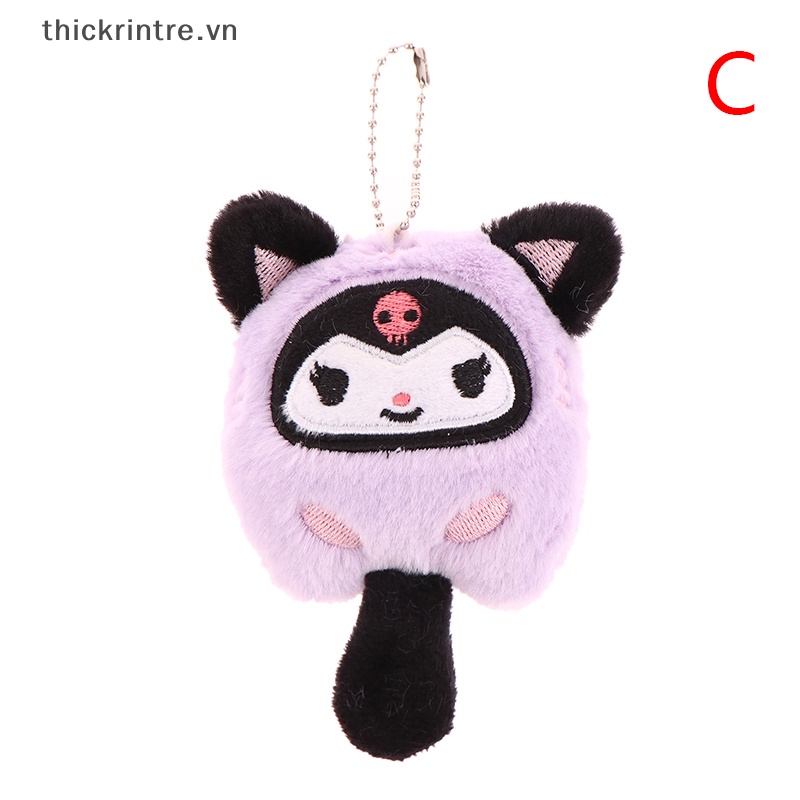 SANRIO Búp Bê Nhồi Bông Mềm Mại Hình Hello Kitty Trang Trí Ba Lô / Móc Khóa