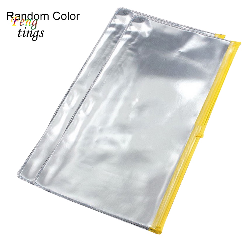 Bộ 2 Túi Đựng Bút Chống Thấm Nước Có Khóa Kéo Tiện Dụng