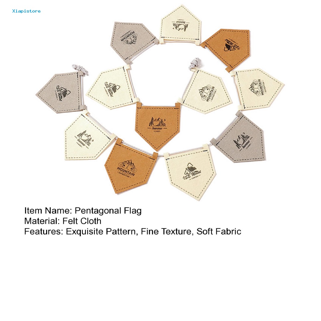 1 Bộ Cờ Lầu Năm Góc Kết Cấu Mịn Chống Dầu Dễ Lau Chùi Cho Cắm Trại Ngoài Trời