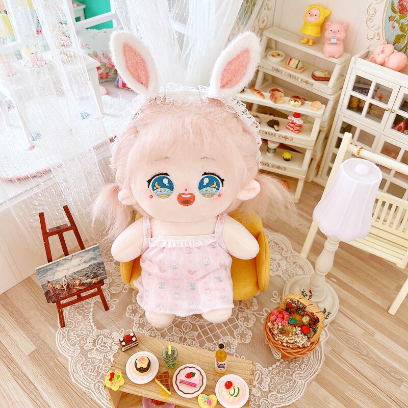 Đầm Cotton 20cm Xinh Xắn Cho Búp Bê