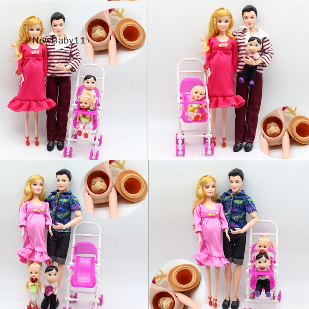 Bộ 6 Búp Bê Gia Đình Mang Thai