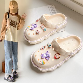 Angel dép sandal nữ dép bánh mì đế cao thời trang 2023 new b21h02w