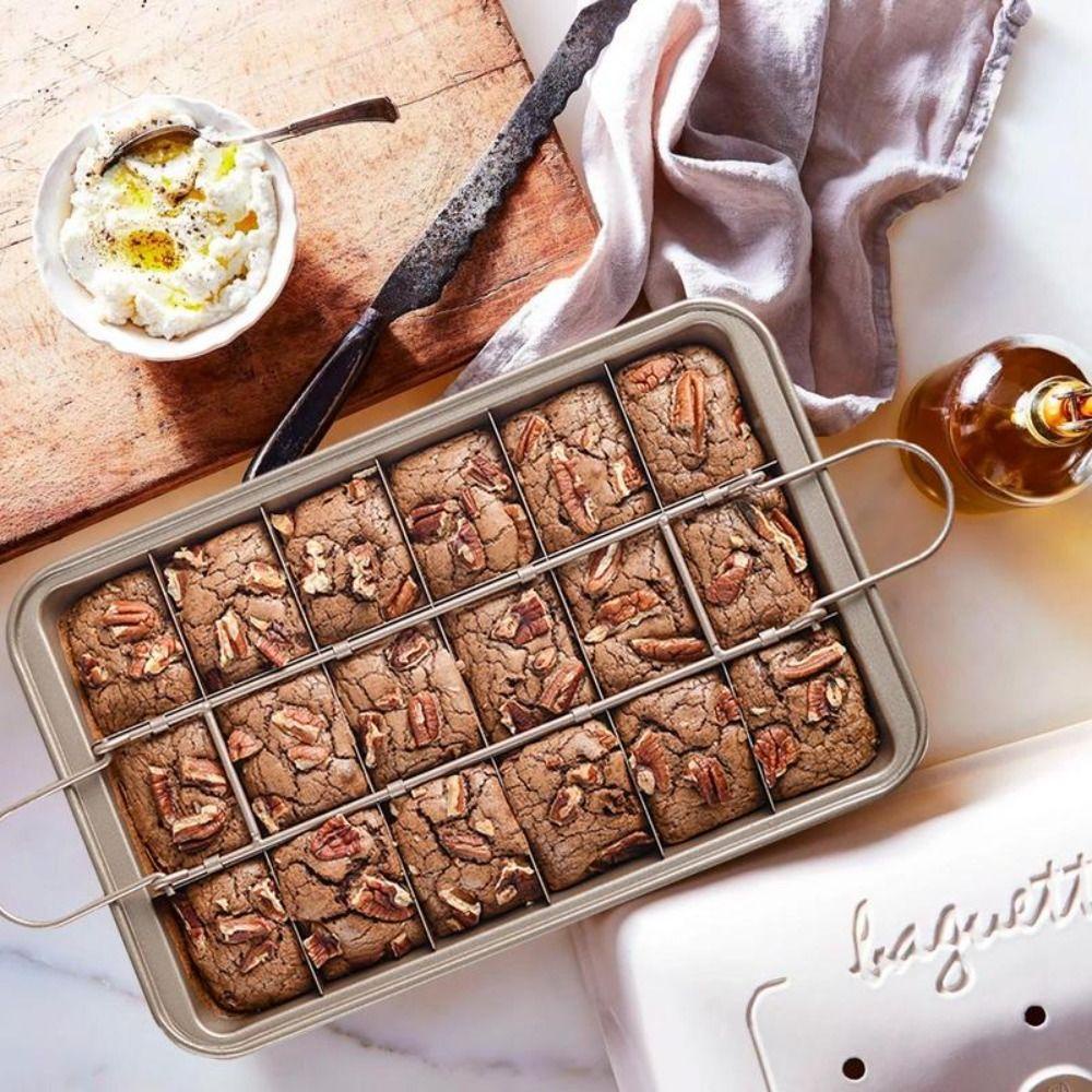 Gofidin Khay Nướng Bánh muffin 18 Ô Hình Chữ Nhật Chia Ngăn Không Dính Có Thể Tháo Rời