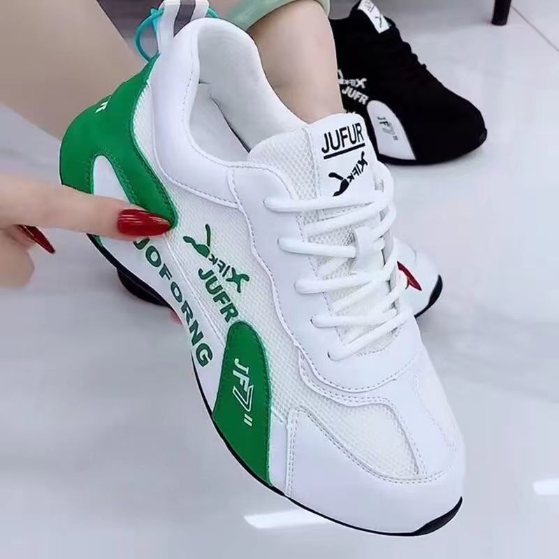 Giày Thể Thao Đế Mềm Phối Lưới Thoáng Khí Thời Trang Cho Nữ