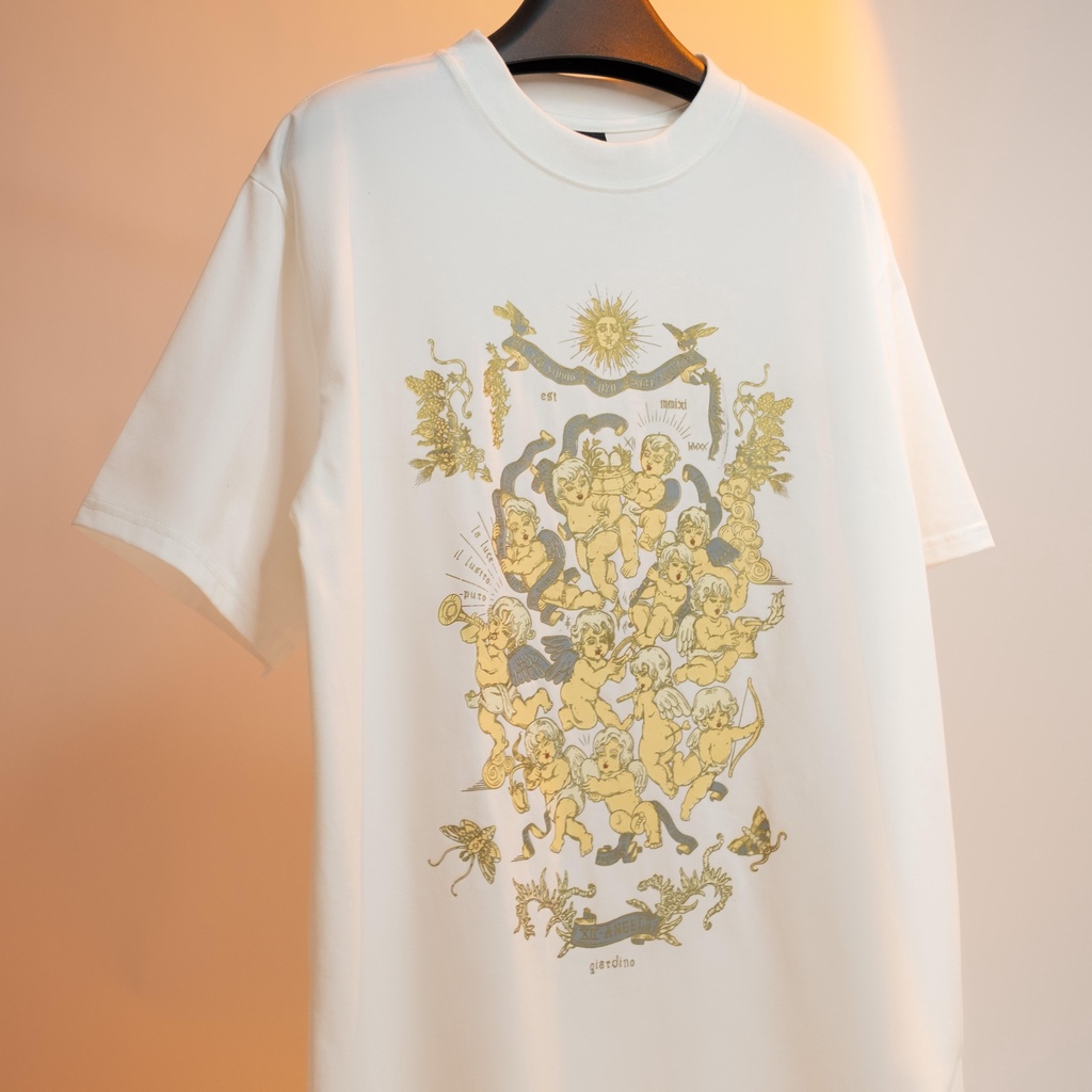 Áo thun Heyyou! 12 Angels White - Gold Emulsion