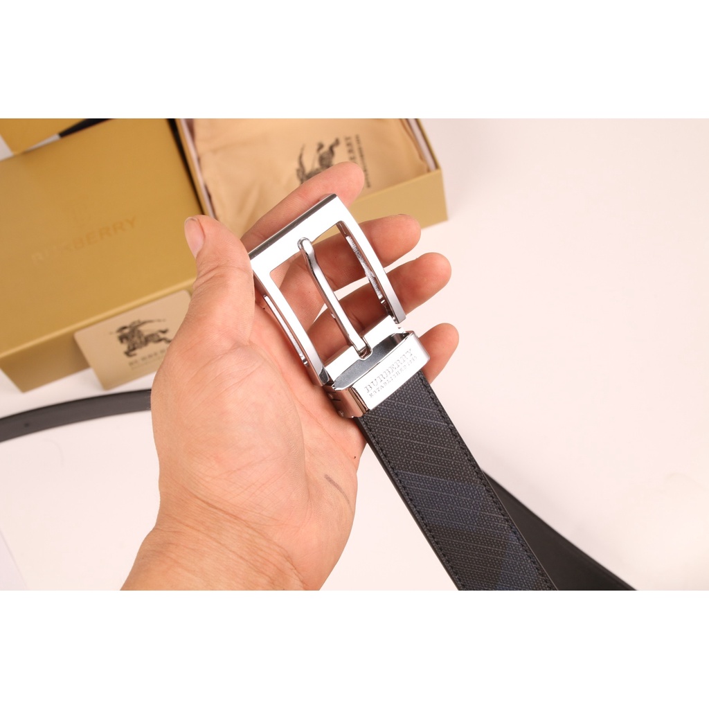 Burberry belt nam da thật dây đeo thắt lưng sang trọng quần jean ghim khóa thắt lưng hộp quà