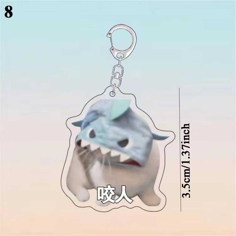 Móc Khóa Acrylic Hình Mèo Hoạt Hình / Chuối Sáng Tạo