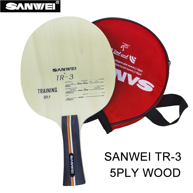 Sanwei Lưỡi Chơi Bóng Bàn 5 Lưỡi Dao tr-3 Bằng Gỗ + 2 Lưỡi Dao Điều Khiển Tốt loki rxton 1 Lưỡi