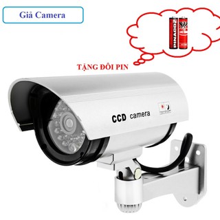 Mô hình camera camera giả 1:1 chống trộm giống thật 100% có LED cảnh báo CA-11 + tặng Pin chuyên dụng