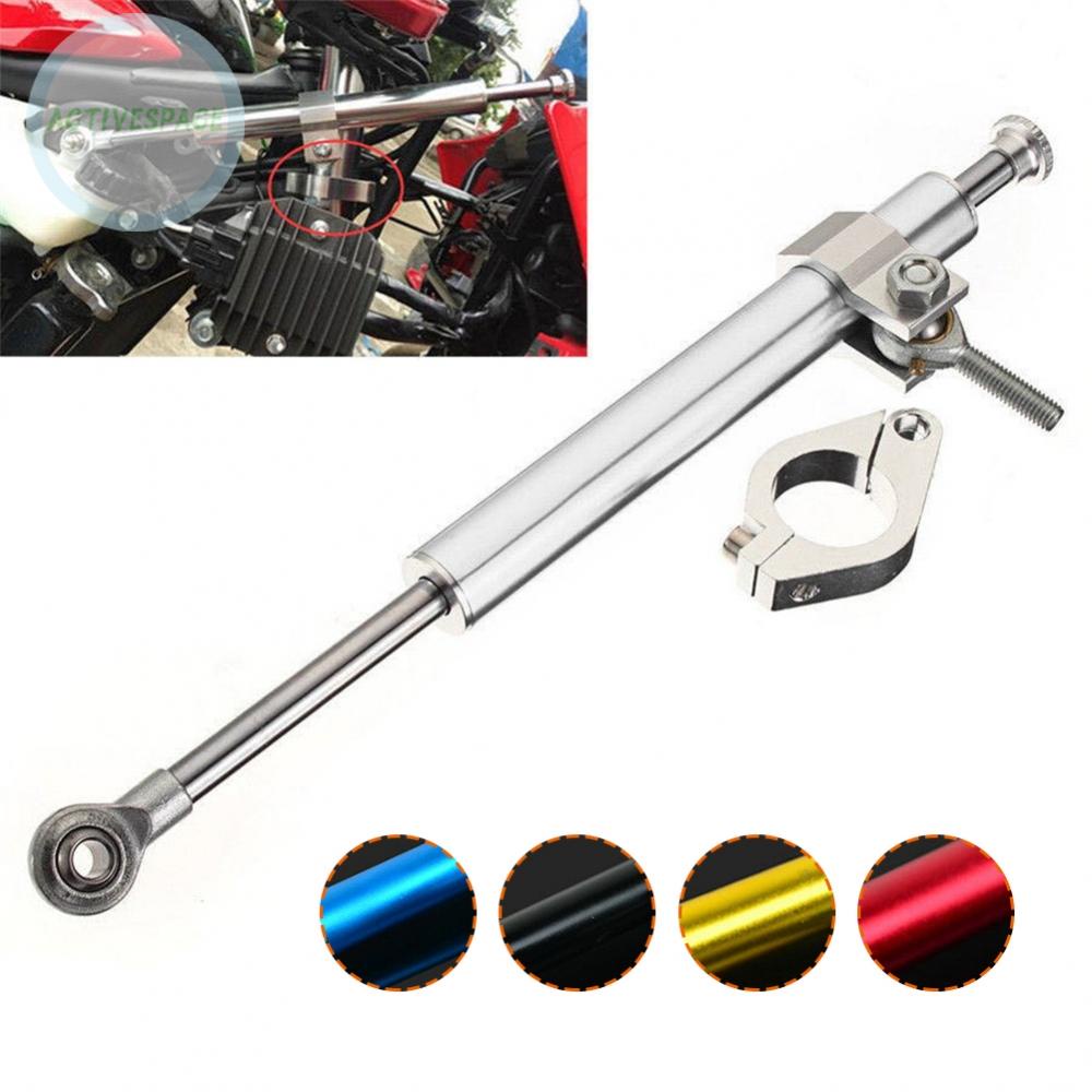 ⚡READYSTOCK⚡Steering Damper 330mm Accessories Adjustable Aluminum Linear Motorcycle