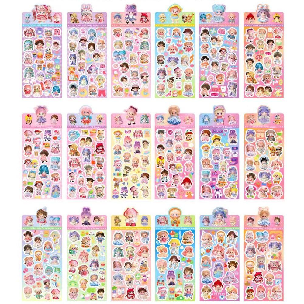 Shanrong kuromi guka sticker, cartoonkuromi handmade toy, cartoon sticker melody quà tặng sinh nhật dễ thương đáng yêu
