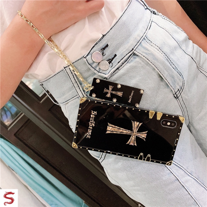 Ốp Điện Thoại Mềm Dáng Vuông Thời Trang Cho Samsung S23 Ultra Galaxy S22Ultra S21 FE S10 5G S9 + Note20