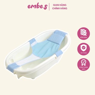 Lưới tắm sơ sinh, lưới võng cài thau tắm êm ái cho bé embe.s