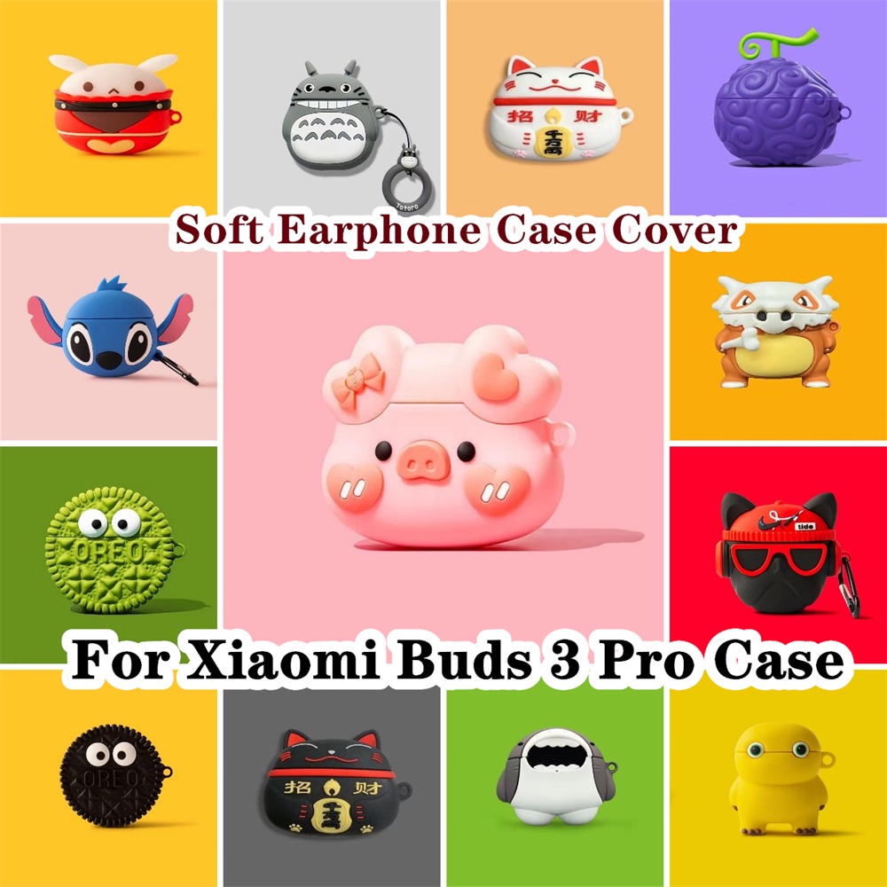 Vỏ Bảo Vệ Hộp Sạc Tai Nghe Xiaomi Buds 3 Pro Xiaomi Buds 3 Pro Mềm Chống Rơi Hình Shiba Inu Dễ Thương