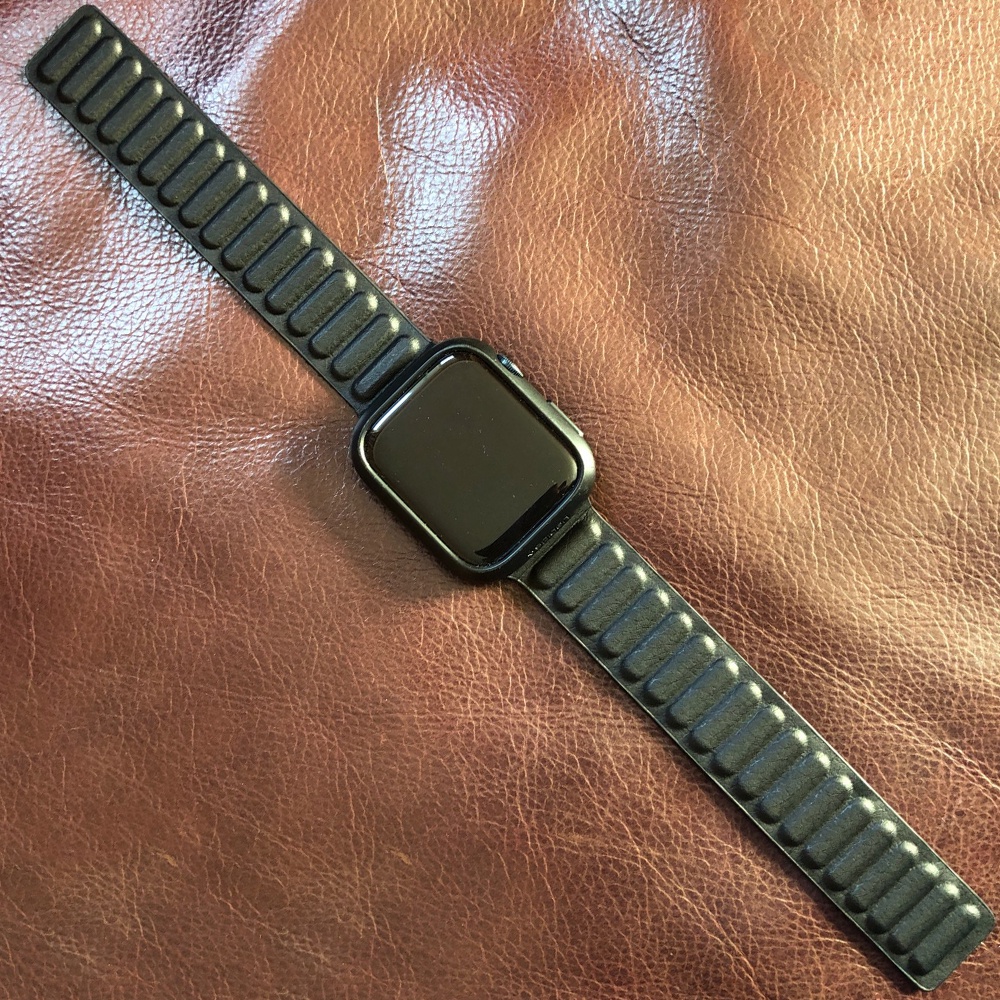 Dây Đeo Bằng Da Có Nam Châm Cho Đồng Hồ Thông Minh Apple Watch 45mm 41mm 44mm 40mm 40mm iWatch Ultar 49mm 8 7 6 SE 5 4 42mm