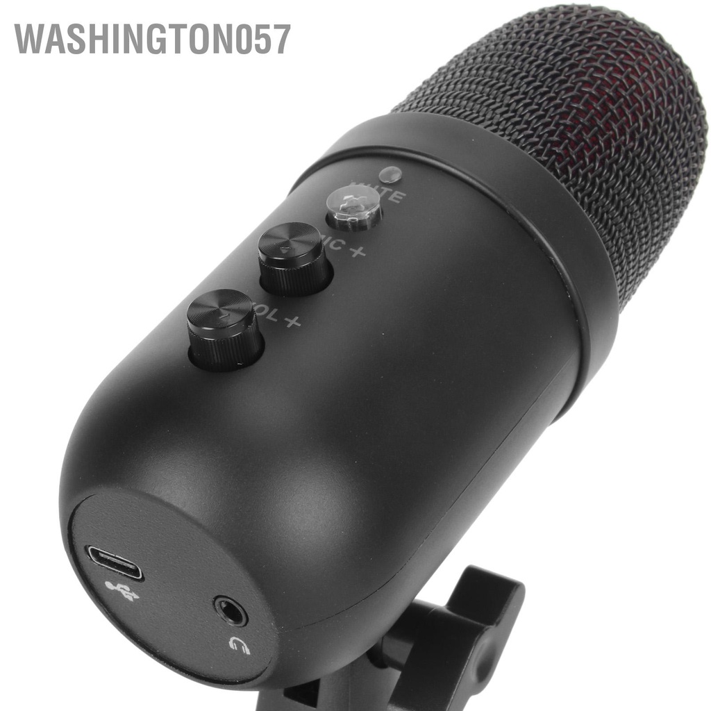 Washington057 MU1000 Condenser USB Micro Xoay 360 Độ Tăng Điều Khiển Với Hệ Thống Xử Lý Âm Thanh DSP Cho Máy Tính