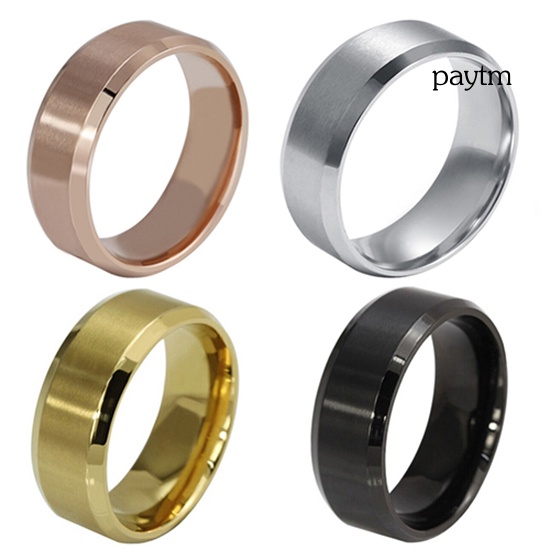 Nhẫn Thép Titan Thời Trang Unisex