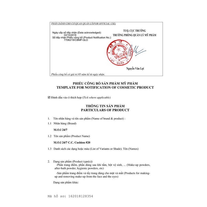 PREMIUM EDITION - PHẤN NƯỚC CUSHION MOI Cosmetic Hồ Ngọc Hà