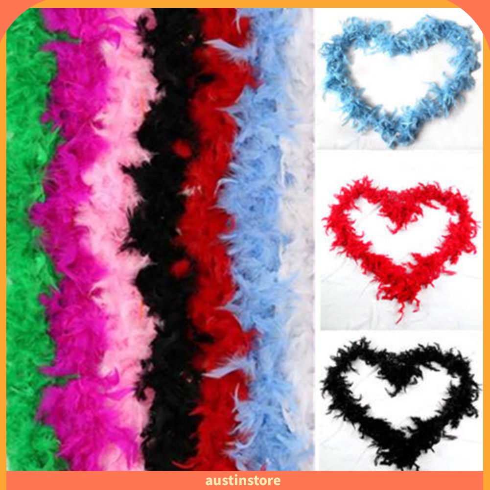 Dây Ruy Băng Lông Vũ Dài 2M Dùng Trang Trí Tiệc Cưới