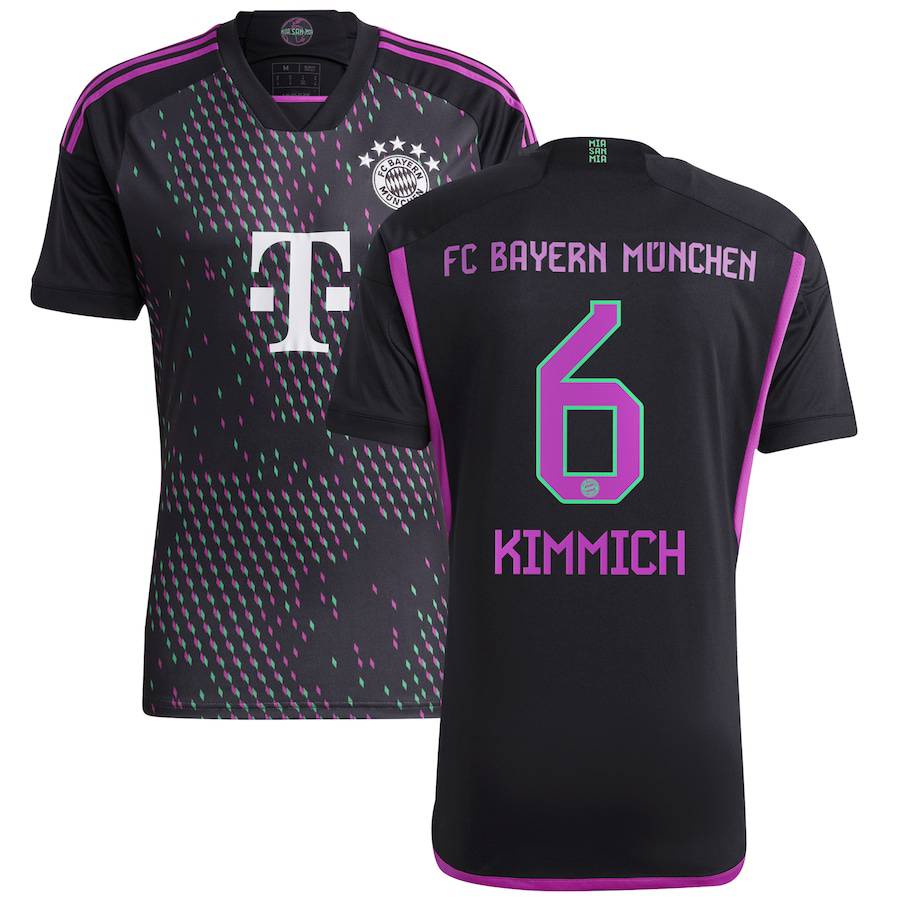 Áo Thun Bóng Đá SY3 2023-2024 Bayern Munchen Away Jersey Mane Sane Kimmich Musiala Coman Plus size YS3