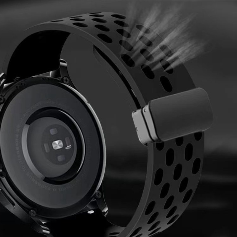 HUAWEI Dây Đeo Silicon Từ Tính 20 / 22mm Cho Đồng Hồ Thông Minh Samsung Galaxy Watch 4 / 5 / 6 40mm 44mm 5 pro 45mm GT2 / 3 pro