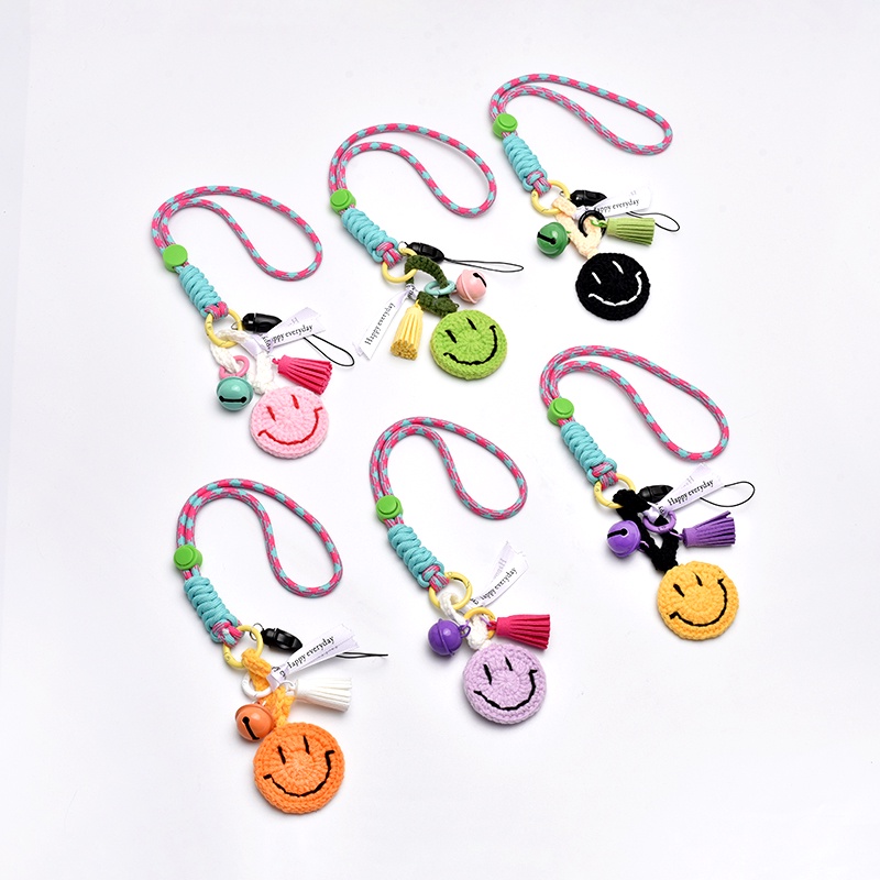 Longchamp Dây Treo Móc Khóa mini Hình Mặt Cười Đáng Yêu