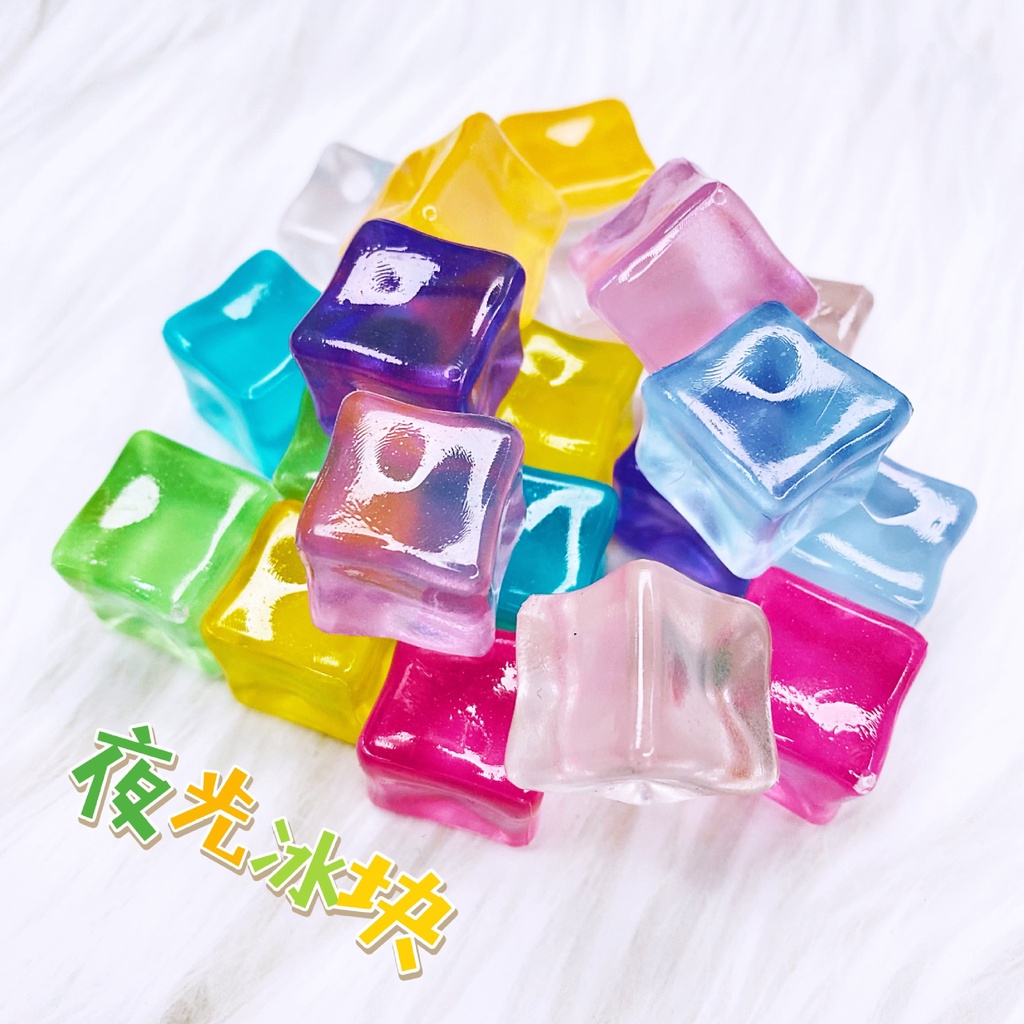 Đồ trang trí Đá Ba Chiều Bằng Nhựa Resin Phát Quang Thu Nhỏ Dùng Trang Trí Tiểu Cảnh DIY