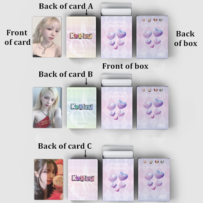 50pcs/box AESPA Photocards Album KARINA NINGNING WINTER GISELLE Laser Lomo Cards Kpop Postcards Fan Colletion LETAOTAO2023