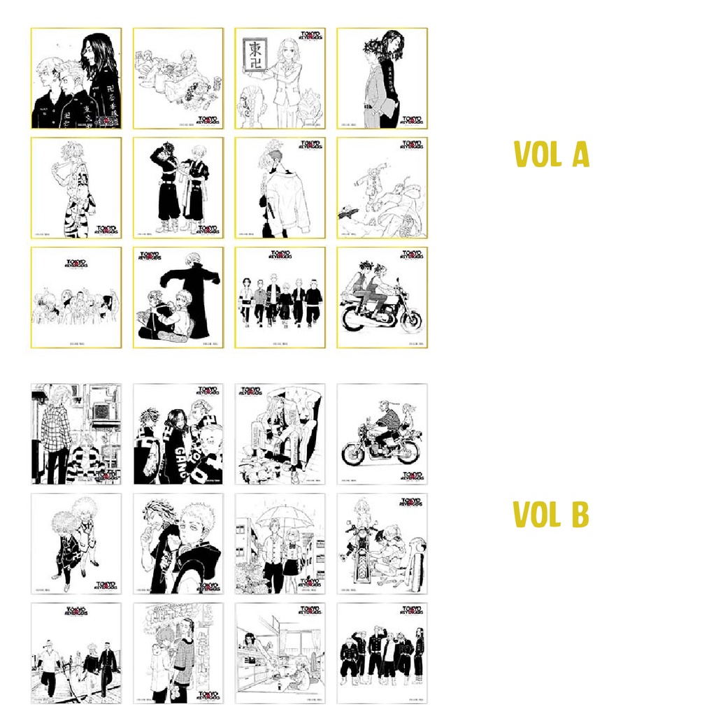 Pack tranh nhân phẩm Shikishi Tokyo Revengers triển lãm Chính hãng