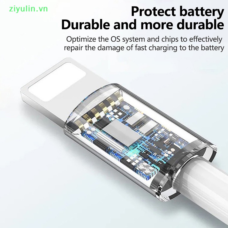 Dây Cáp Sạc Nhanh ziyulin 1m 1.5m 2m Cho iphone14 13 12 11 pro max mini se2022 xr xs 8 plus