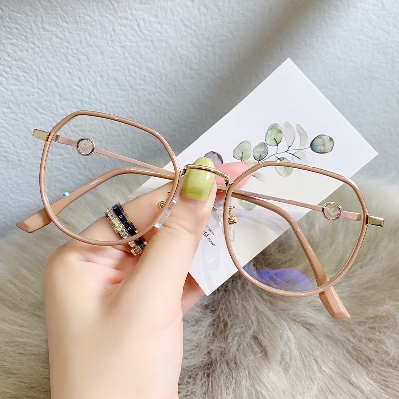 Mắt Kính Gọng Oval Chống Ánh Sáng Xanh Thời Trang Cho Nữ