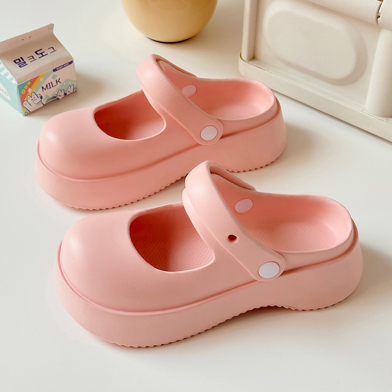 CHUMIAN Dép Mary Jane Đế Mềm Thoải Mái Thời Trang Dành Cho Nữ