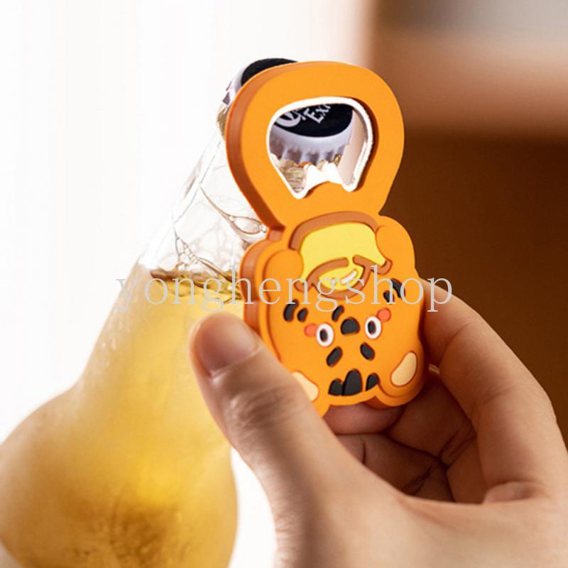 Dụng Cụ Mở Nắp Chai Bia Từ Tính Đa Năng Họa Tiết Hoạt Hình Dễ Thương