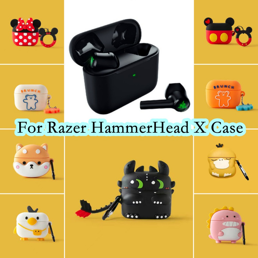 9imamurai cho razer hammerhead x case cool tide cartoon series dành cho razer hammerhead x tws vỏ bọc tai nghe mềm