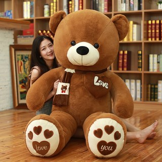  Gấu Bông LOVE Quàng Khăn – Teddy Tặng Sinh Nhật Valentine Kỷ Niệm Cực Ý Nghĩa – Thingkids 