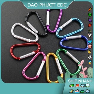 Móc Khóa Treo Nhôm Chữ D Carabiner  Siêu Cứng 4.5cm - Giá 1000đ - Hàng Có Sẵn Trong Kho