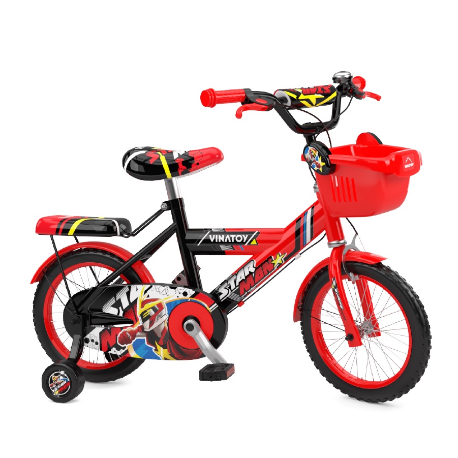 Xe Đạp Trẻ Em Nhựa Chợ Lớn 16 inch K50 Cho Bé Nam Từ 5 đến 7 Tuổi